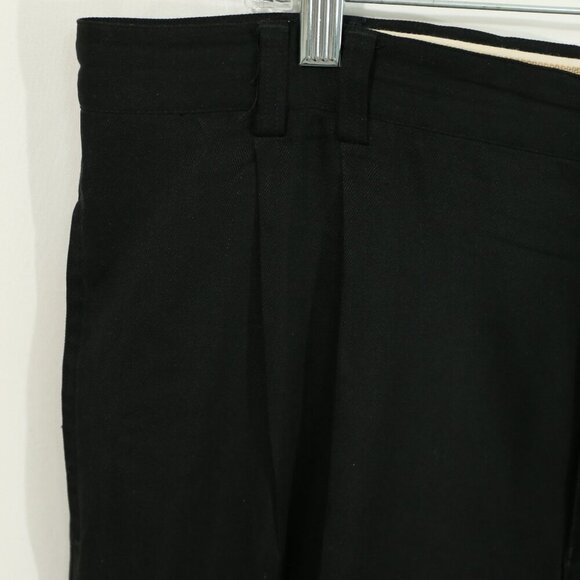 Joseph & Feiss 100% Silk Trousers | Black Dress Pants | Pleated | Men’s 38 - Picture 10 of 13